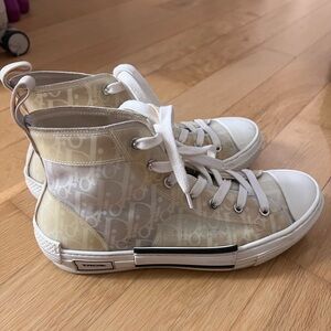 Dior High-Top Sneakers - White and Cream